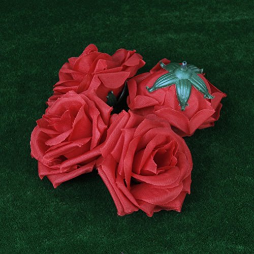Winomo Rote Köpfe für künstliche Rose Knospen Blumen 20ST - 8