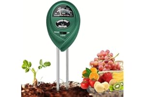 TLLTKOK Soil Tester, Soil Moisture Meter，3-in-1 Illumination Detection，pH Value，Humidity Multifunctional Soil ph Tester，Great for Garden, Lawn, Farm, Indoor & Outdoor Use，Soil Test kit，No Battery Required