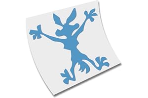 CUAC REVOLUTION PEGATINA STIKER VINILO COYOTE CORTE ADHESIVO AUFKLEBER CORTE (Azul Hielo)