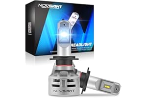 NOVSIGHT H7 LED Headlight Bulbs 10000LM (2x5000LM) 60W(2x30W) 6500K Cool White