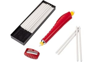 Bohin - Blanc Craie Crayon avec Recharge - 1 Ensemble
