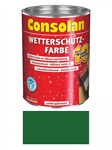 2,5 Liter Consolan Wetterschutzfarbe , grün Nr. 206