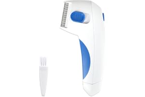 FADBUDSS Electric Flea Comb, Grooming Comb Brush Pet Electric Flea Zapper for Dogs Cats, Ticks Removal Tool Grooming Efficient Lice Cleaner Comb Ideal for Kitten Puppy Adult Pets Safe Cordless Design