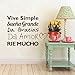 Produktbild WWYJN Spanish Wall Sticker Children Room Decor, Spanish Vinyl Quote Wall Decal Sticker Kids Room Art Decoration Black 40cm x 30cm