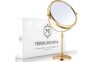 MIRRORVANA Rund 10 x förstoringsspegel på stativ, 38 x 20 cm