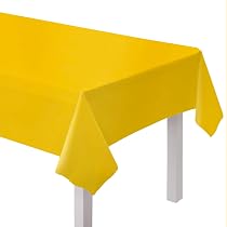 Telo Copritavolo In Plastica Riutilizzabile Amscan, Ecologico, 1,37 X 2,74 M, Bianco Cocco, Per Feste E Buffet