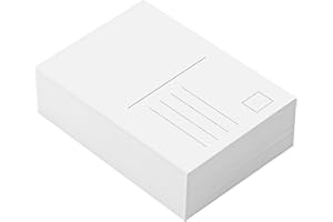 Bczhieulw 80 DIY cartoline vuote, A6 (148 mm x 105 mm), 350 g/m², cartoline bianche da personalizzare, adatte per spedizione o collezione