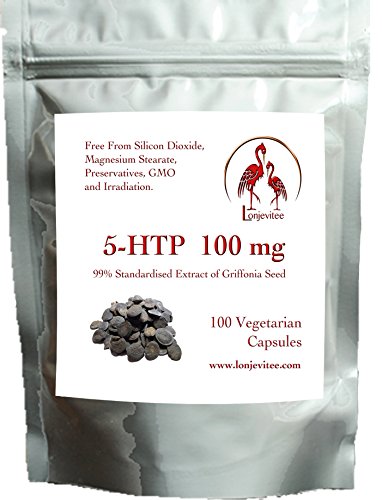 Lonjevitee 100 mg 5-HTP High Strength One-a-Day Vegetarian Capsules *Special Introductory Price*