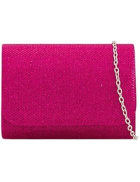 Haute für Diva S NEU Glitzer Schimmer Kette Band Damen bräutlich Ball Abend Clutch Handtasche
