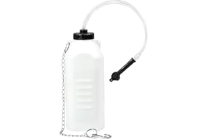 SMOTIVEPRO 1L Brake Bleeder Bottle with Hanging Hook, Brake Bleeding Kit with 24 inch Tube and Rubber Connector Fits Most Bleeder Screws to Collect Brake Fluid