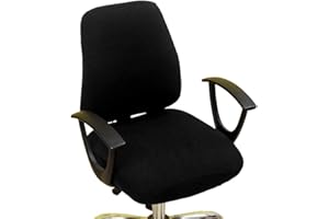 wonderfulwu Stretch Chair Covers Spandex Office Computer Chair Cover Removable Washable Rotate Swivel Chair Protective Covers