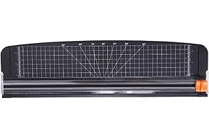 BAOFUYA A3 Slide Paper Cutter, 16.5 Inch Safe Paper Trimmer Guillotine Portable Scrapbooking Tool for Photo Labels Paper Cutting