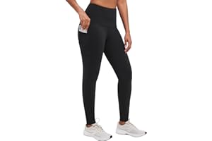 baleaf Fleece Lined Leggings Women Thermal Legging with Pockets Water Resistant Warm Winter Yoga Pants High Waisted Walking