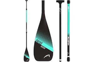 ‎BLUEFIN SUP Bluefin Carbon Paddel für Paddleboard | Carbon-Paddel für Cruise SUP | Glasgefülltes Nylonblatt | Kohlefaserschaft | Leichtes Paddeldesign | Dual-Camlock-Schnellverschluss