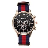 Leinwand Herren Uhren Top Marke Luxus Analog Quarz Armbanduhr für Mann Big Zifferblatt 3 Augen Herren Armbanduhr Nice relogio Masculino