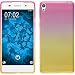 Produktbild PhoneNatic Case für Sony Xperia E5 Hülle Silikon Design:01 Ombrè + 2 Schutzfolien