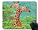 Produktbild Rechteck-Mauspad, baden Tiergiraffe Gummi Mousepad Genähte Ränder