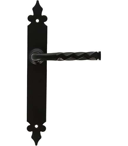 Poignée De Porte Noire En Acier KeyMet - Barre D'appui Industrielle 230mm