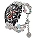 Produktbild bloatboy Uhrenarmband für Huawei GT Smart Watch, Mode Verstellbares Handgemachte Nacht Leuchtende Armband Ersatz Band (Silber)
