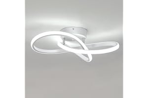 Toolight Lampada de Soffitto, 38W 4275LM Plafoniera LED Soffitto Bianco Freddo 6500K, Lampadario LED Soffitto Bianco per Camera da letto Soggiorno Cucina Corridoio Balcone, 40cm