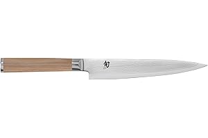 KAI Shun Classic White coltello universale giapponese 15 cm lunghezza lama - coltello damasco 32 strati nucleo VG MAX - 61 (±1) HRC - manico in legno Pakka -piccolo coltello da cucina forgiato stretto