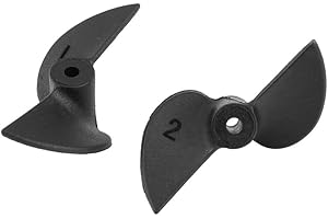 DRFEIFY Hélices de Barco RC, Nylon 2 Cuchillas, Accesorios para Barcos de Control Remoto, Fáciles de Instalar, Resistente y Ligero, Para Modelismo, Fines Profesionales y Aficionados