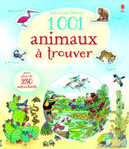 Book's Cover of 1 001 animaux à trouver - Autocollants Usborne