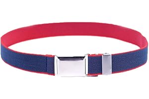 CASILER Bambini a Strisce di Tela Regolabili per Bambini con Fibbia Piatta per 2-15 Anni Ragazze per Ragazzi