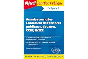 Annales corrigées Contrôleur des finances publiques, douanes, CCRF, INSEE