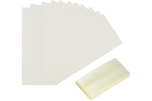 QUARKZMAN 200Pcs Bandes de Rétraction, 30 * 64mm PVC Clair Bandes de Rétraction Perforées, Bandes de Rétraction Thermique pour Bouteilles, Pots Scellent, Tubes de Test