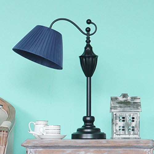Bedroom bedside decoration table lamp modern living room simple creative european american village nordic style garden black-Light regulating switch