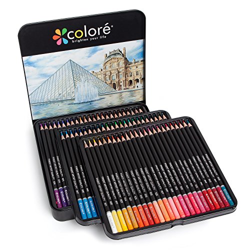 Colore Buntstifte – 72 Premium-Farbstifte, vorgespitzt fürs Zeichnen und für Malvorlagen – Super Zubehör für den Kunstunterricht, für Kinder & Erwachsene, für Malbücher – 72 Farben - 2