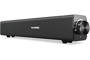 Goshyda Altoparlante Bluetooth soundbar, Home Theater cablato e Wireless da 20 W Altoparlante Bluetooth Surround Soundbar Bluetooth per TV, PC, Telefono Cellulare, Tablet