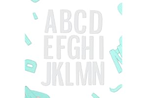 Craftelier - Set de 39 Troqueles de Letras Mayúsculas y Símbolos para Proyectos de Tarjetería, Scrapbooking y Manualidades | Compatible con Varias Máquinas de Troquelado y Materiales | Tamaño 5,5 cm