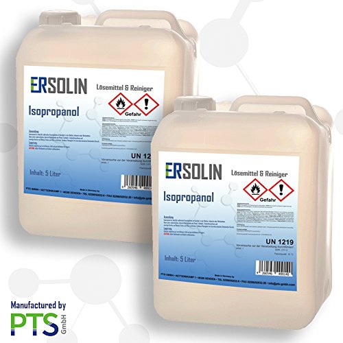 Isopropanol (IPA, isopropylalkohol, de 2 propanol) 99,9% 2 x 5 litros.