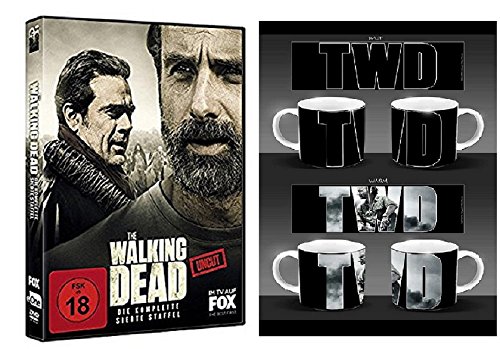 Preisvergleich Produktbild The Walking Dead Staffel 7 [6 DVDs] + The Walking Dead Kaffeetasse
