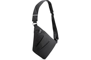 ALINILA Diebstahlsichere Reisetasche: Anti-Theft Sling Bag - Wasserdichte Sicherheitstasche Reise - Brusttasche Crossbody für Damen und Herren - Umhängetasche Bodybag Rechtshänder