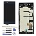 Produktbild General komplette lcd display touchscreen digitizer Glas panel Mit Rahmen für Xperia XZP XZ Premium G8141 G8142 (schwarz/blau)