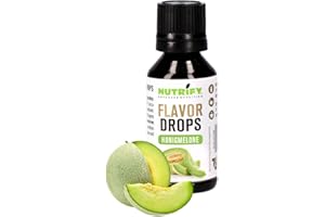 NUTRIFY Flavor Drops Honigmelone 30 ml, Aromatropfen ohne Kalorien, mehr Honigmelonengeschmack in Lebensmittel & Getränke, zuckerfrei, fettfrei, vegan, ohne künstliche Farbstoffe, Honigmelonenaroma
