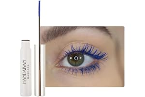 INGZY 12 Colors Waterproof Mascara Non-Dizzy Long-Lasting Mascara Bleu Blanc Violet Vert Eyelash Eye Makeup