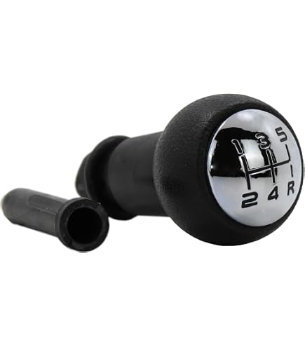 Pommeau De Levier De Vitesse Pour Citroën Berlingo II / Peugeot Partner II (2008-2018) - Cuir Et Plastique
