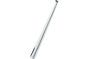 DELFA Calzascarpe in metallo, lunghezza 52 cm e molto stabile, calzascarpe, lunghezza comfort, argento, 52