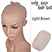 Produktbild S-noilite Blonde WIG Cap,stretch Breathable Full Head Hair Wigs Cap,for Full Wigs/half Wigs,unisex,one Size Fixes All (Brown, 1pcs) (1pcs, Black) (Light Brown) by S-noilite