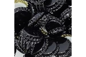HUGBERT 100 x Kronkorken 26mm - Kronenkorken mit Kunststoffeinlage - Bierkapsel für Bierflaschen Limonadeflaschen (SCHWARZ, 100 Stück)
