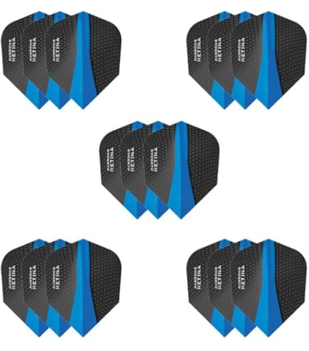 ABC Darts Flights Pentathlon HD150 - 10 Set (30 Alette) Per Freccette - Foto 6