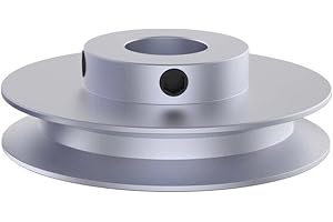 Rainorning Ytterdiameter 120mm PU Rundremskiva, 10mm Rundrem i Aluminiumlegering med Enkel Spår, V-Typ, O-Typ Remskiva, Drivh