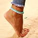 Produktbild TAOtTAO Beliebte Harz Lady Fashion Beach Abschnitt Doppel Perlen Fußkettchen Fuß Schmuck