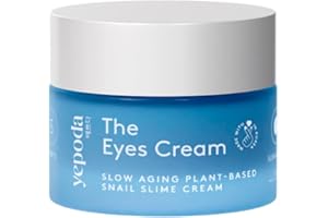 Yepoda The Eyes Cream, crema vegana para el contorno de ojos con alternativa vegetal a la baba de caracol. Desinflama e hidrata en profundidad. Apta para todo tipo de pieles, 15 ml.