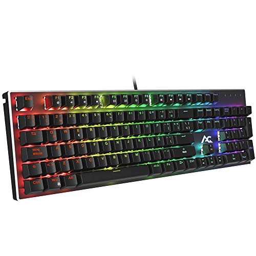 Mechanical Keyboards Le Meilleur Prix Dans Amazon Savemoney Es - teclado mecanico gaming optical axis switches red acgam ag 109r 105 teclas y optical axis