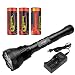 Produktbild nktech nk-9t6 9 x T6 LED 11000 Lumen 5 Modi Taschenlampe Taschenlampe Passform Camping Jagd und 3 x Trustfire 26650 5000 mAh Akku + tr-006 Dual Slot Multifunktional Ladegerät